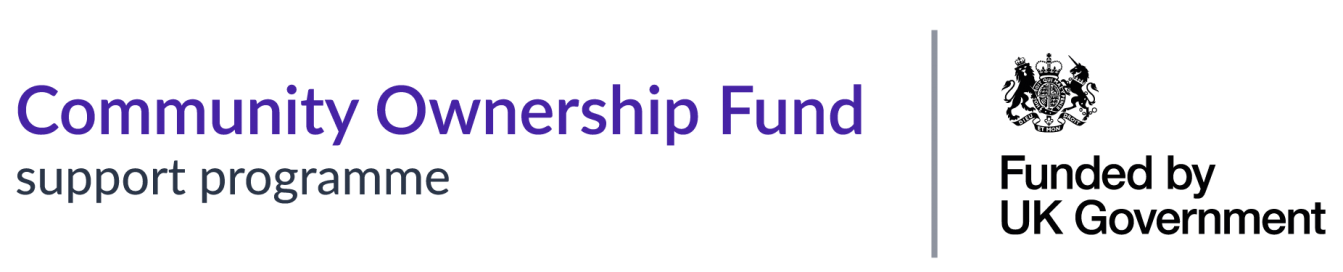 Community ownership fund support programme lock up logo